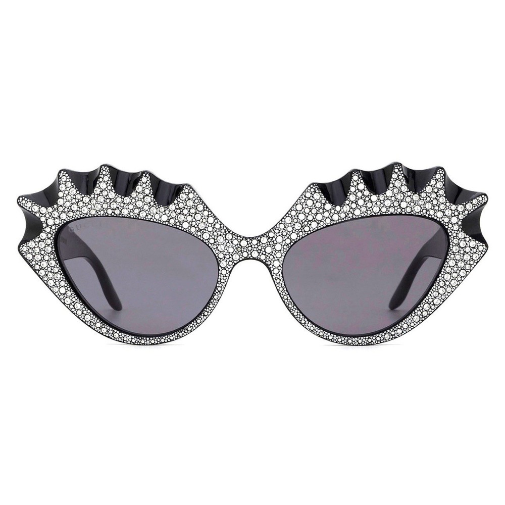 GUCCI HOLLYWOOD FOREVER CRYSTAL CAT EYE SUNGLASSES *RARE*